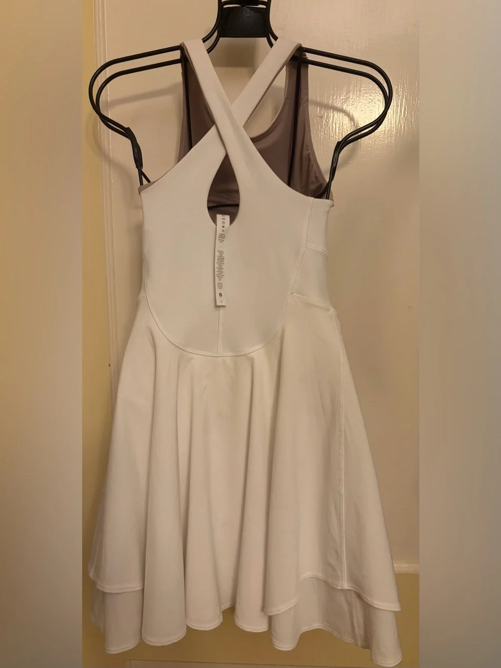 lululemon athletica White Sleeveless Fit-and-Flare Tennis Dress